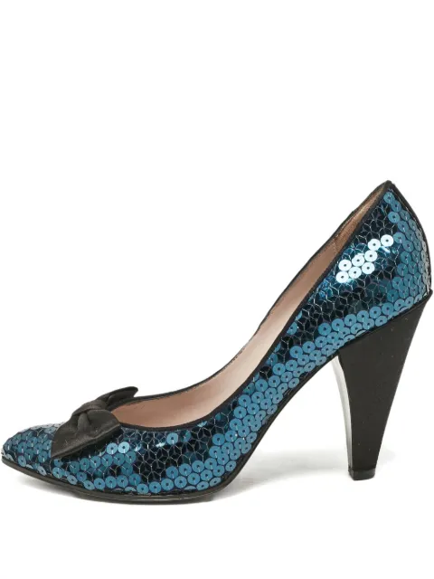 Marc Jacobs Vintage pre-owned 100mm sequinned bow-detail pumps