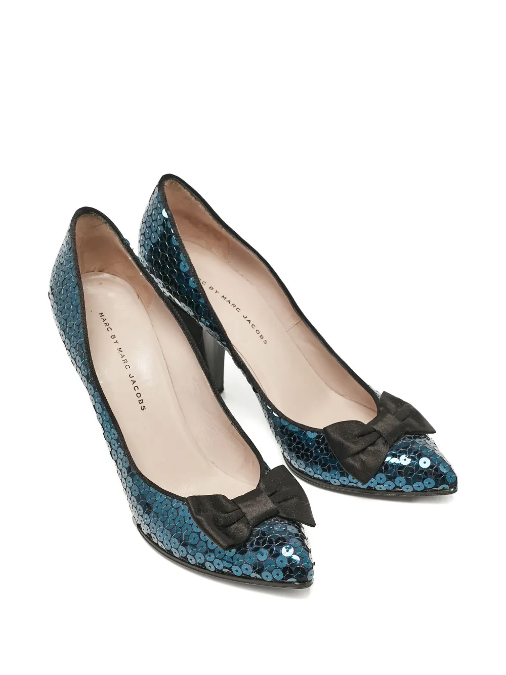 Marc Jacobs Vintage pre-owned 100mm sequinned bow-detail pumps | Heeled Pumps | Image 2