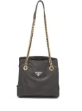 Prada Pre-Owned triangle-logo tote bag - Black