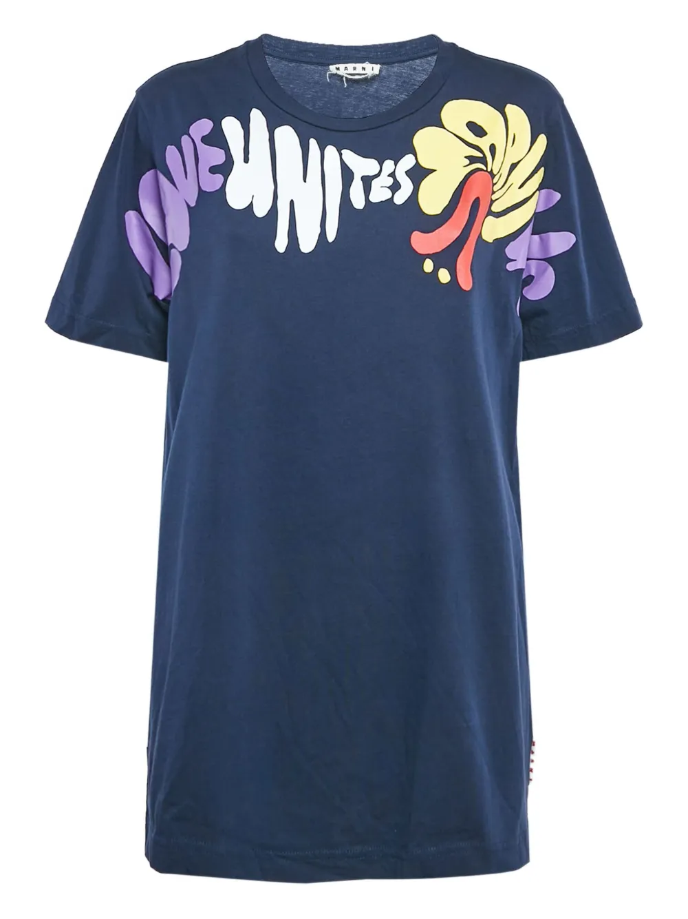 Marni Pre-Owned T-shirt a fiori - Blu