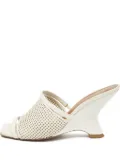 Malone Souliers 80mm leather heeled mules - White