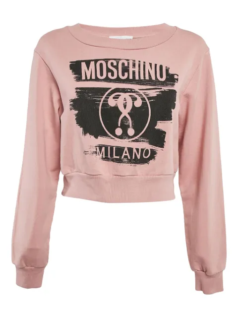 Moschino Pre-Owned سويت شيرت 'كوستشين مارك' بطبعة 2023