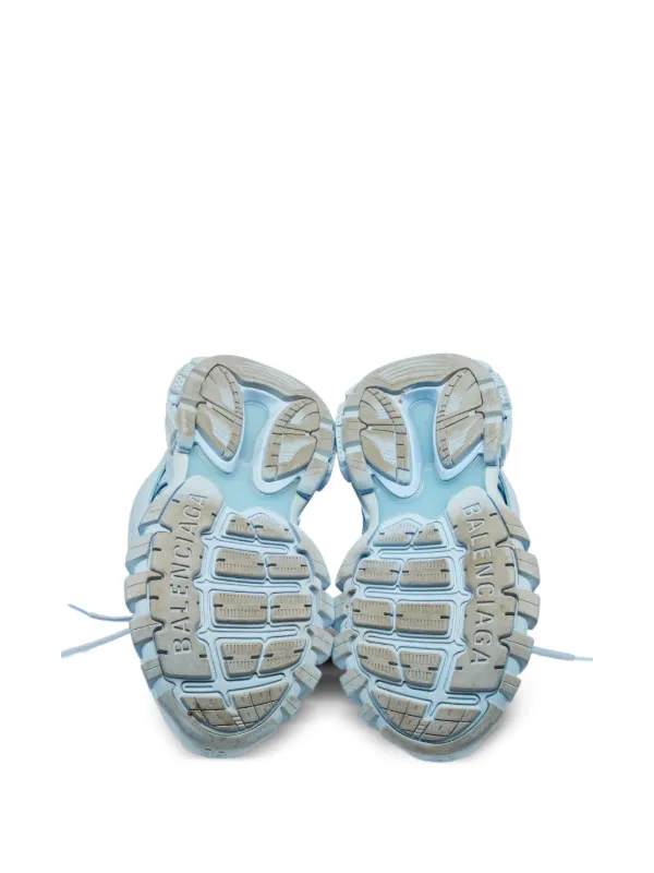 【稼動品】BALENCIAGA バレンシアガ　シルバー　ブルー　1624 Balenciaga Pre-Owned トラック スニーカー | ブルー | FARFETCH JP