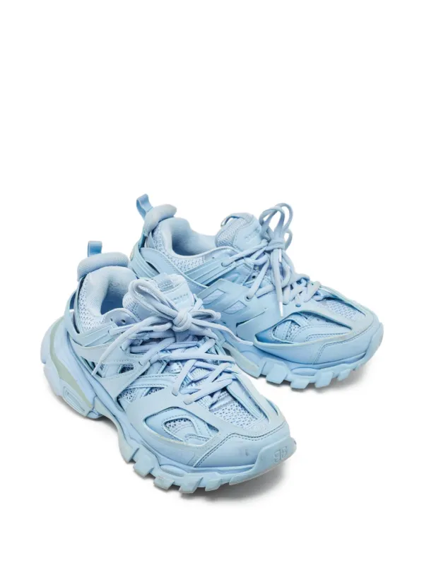 【稼動品】BALENCIAGA バレンシアガ　シルバー　ブルー　1624 Balenciaga Pre-Owned トラック スニーカー | ブルー | FARFETCH JP