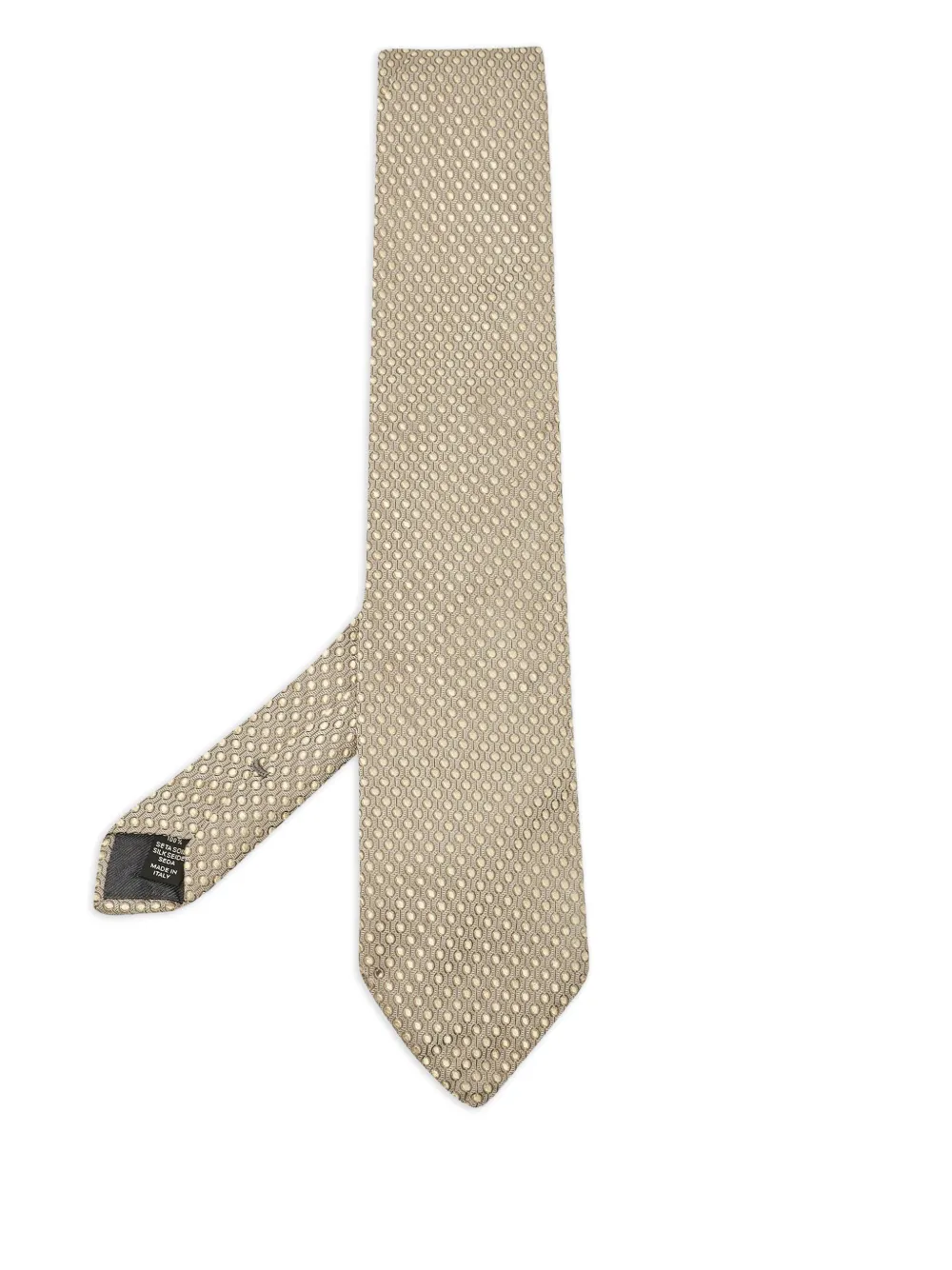 jacquard-woven silk tie