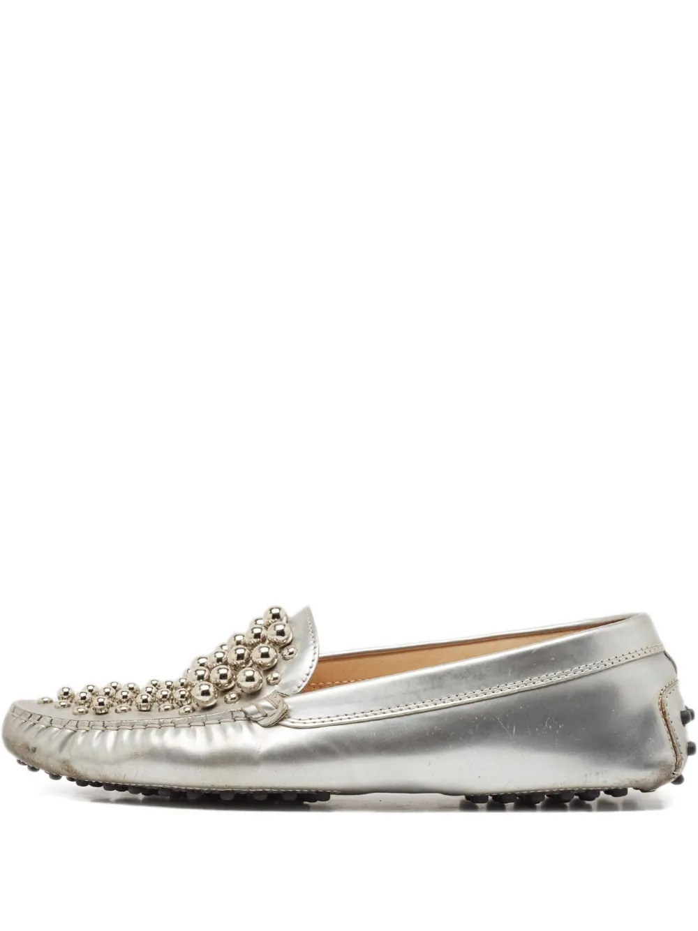 Tod's Vintage プレオウンド スタッズ ローファー - グレー Tod's Vintage プレオウンド スタッズ ローファー - グレー