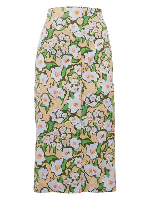 Sportmax Vintage تنورة 'أوكارينا' ميدي بطبعة زهور