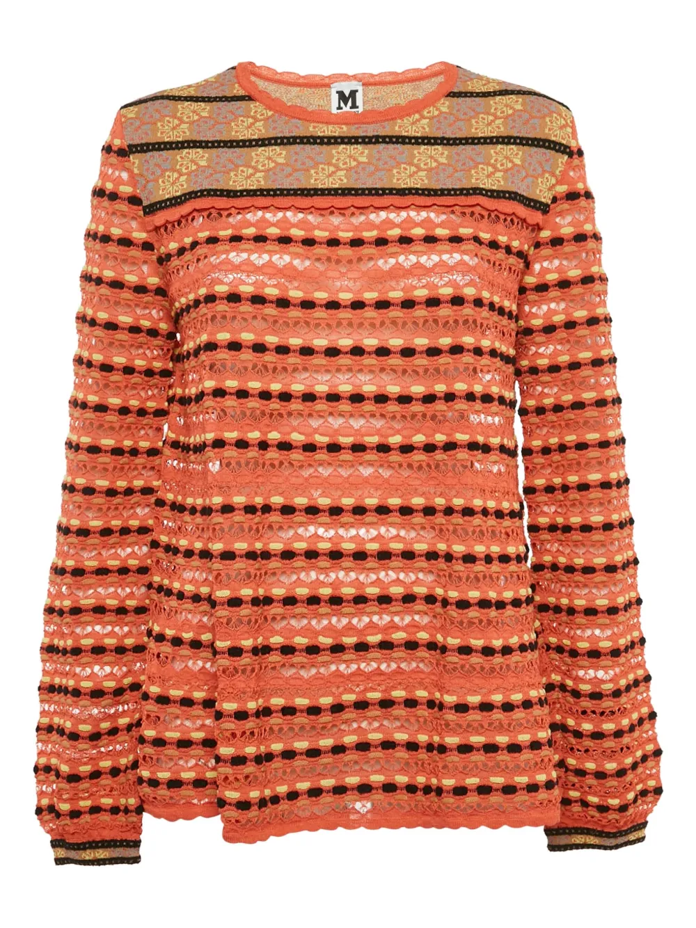 Missoni Pre-Owned striped top | Orange | Image 1
