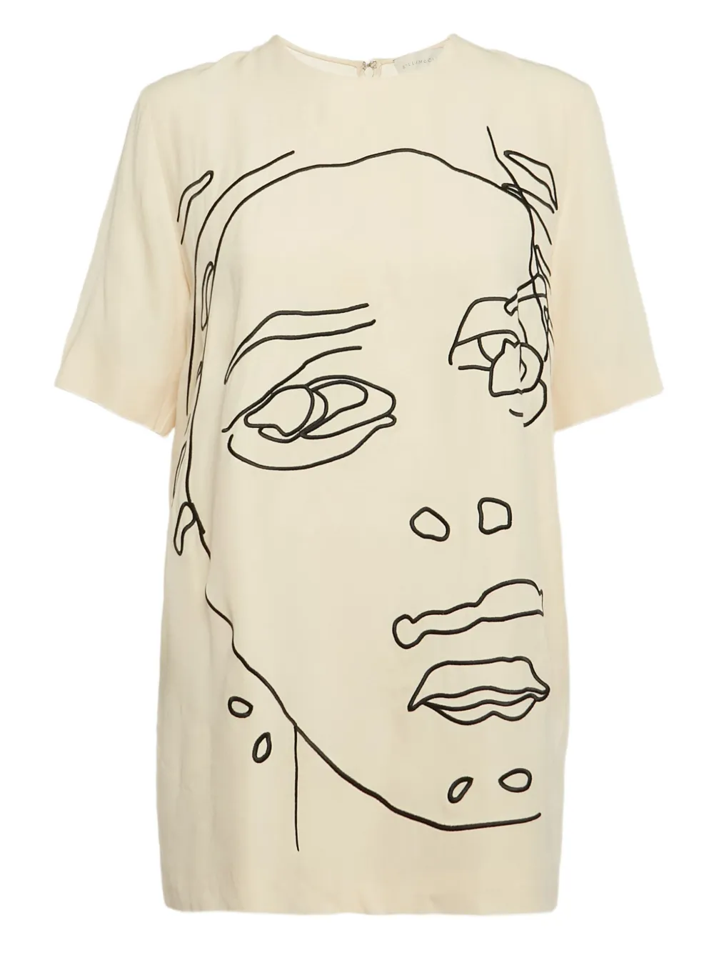 Stella McCartney Pre-Owned sik mini dress | Neutrals | Image 1