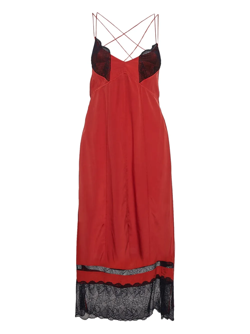 Zadig&Voltaire pre-owned lace-trim maxi dress