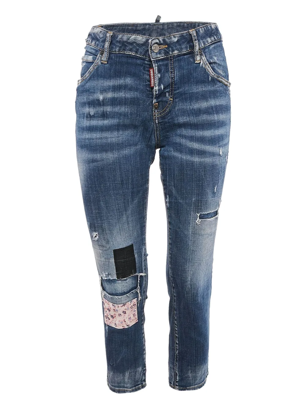 Pre-owned Dsquared2  Cool Girl Patchwork-detail Jeans
