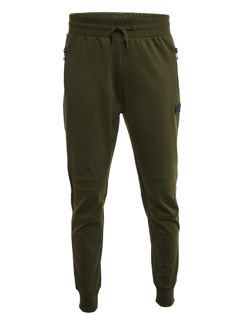 Balmain Pre-Owned logo-patch track pants | Green | Image 1