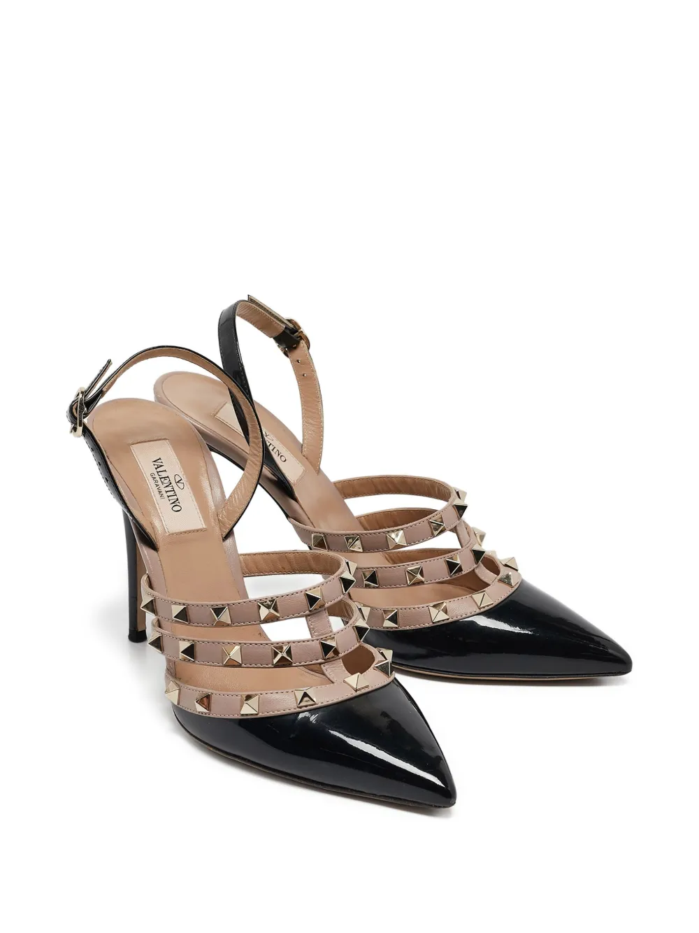 Valentino Garavani Pre-Owned 105mm pumps verfraaid met rockstud - Zwart