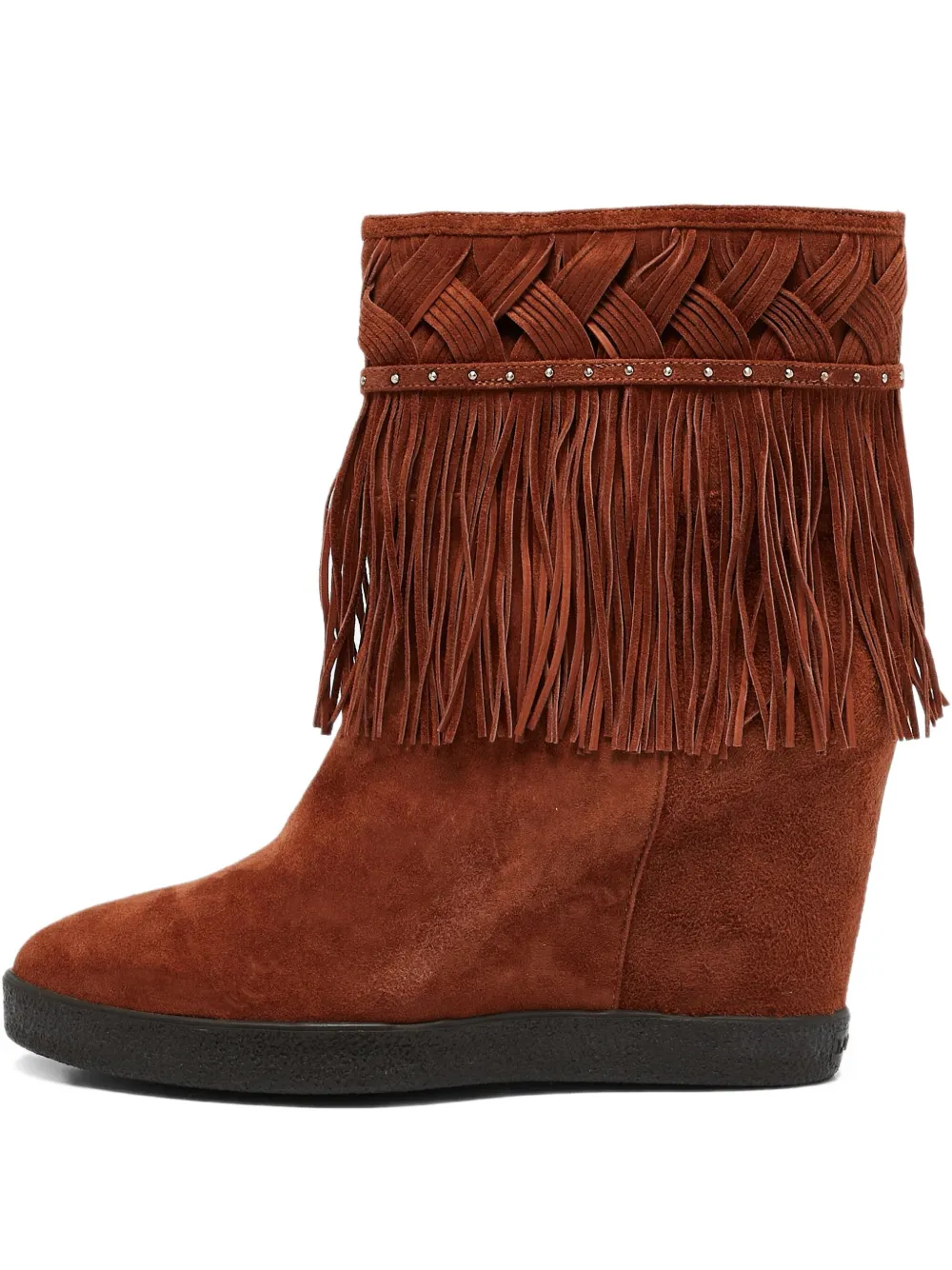 Le Silla pre-owned 110mm fringed boots | Brown | Image 1