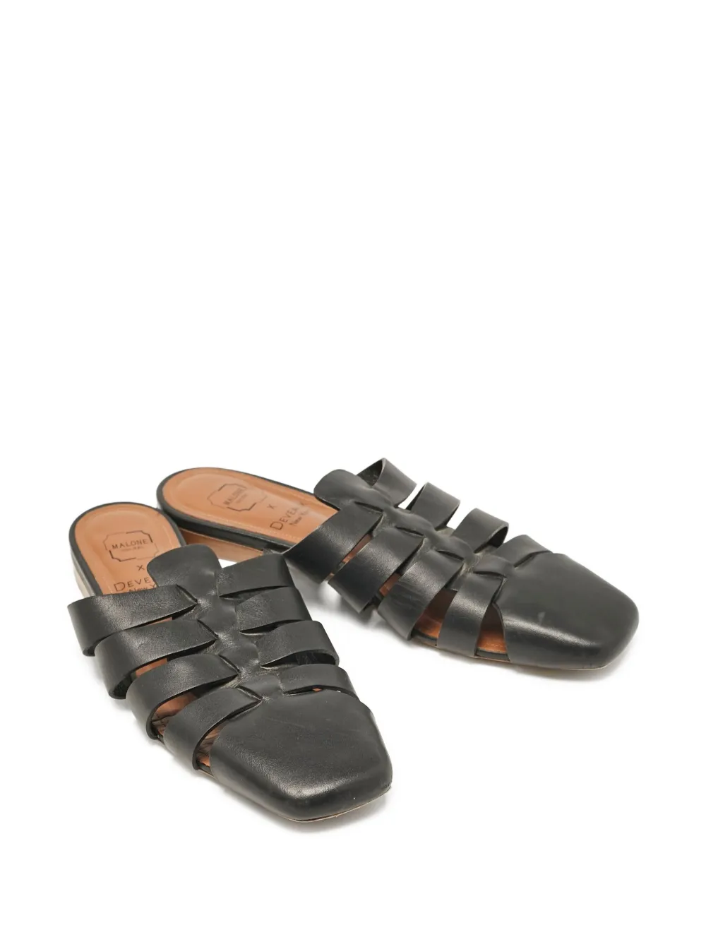 Malone Souliers x Deveaux pre-owned leather mules | Image 2