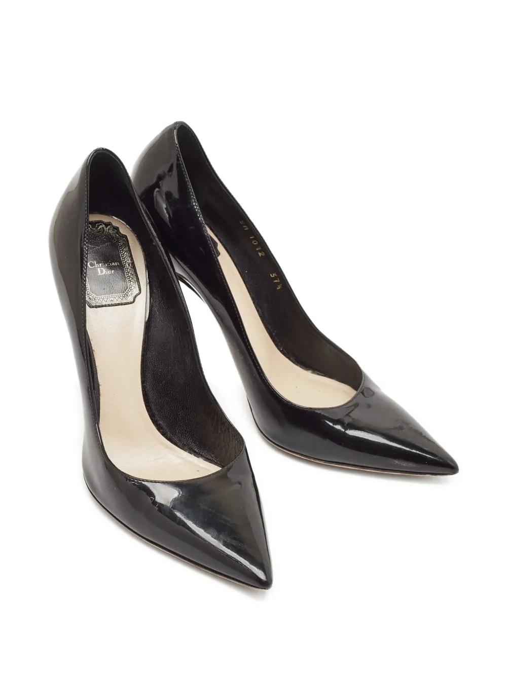 Christian Dior Pre-Owned 105 mm lakleren pumps - Zwart