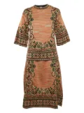 Missoni Pre-Owned floral geometric-intarsia knit set - Orange