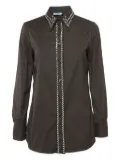Prada Pre-Owned 2024 crystal-embellished shirt - Brown