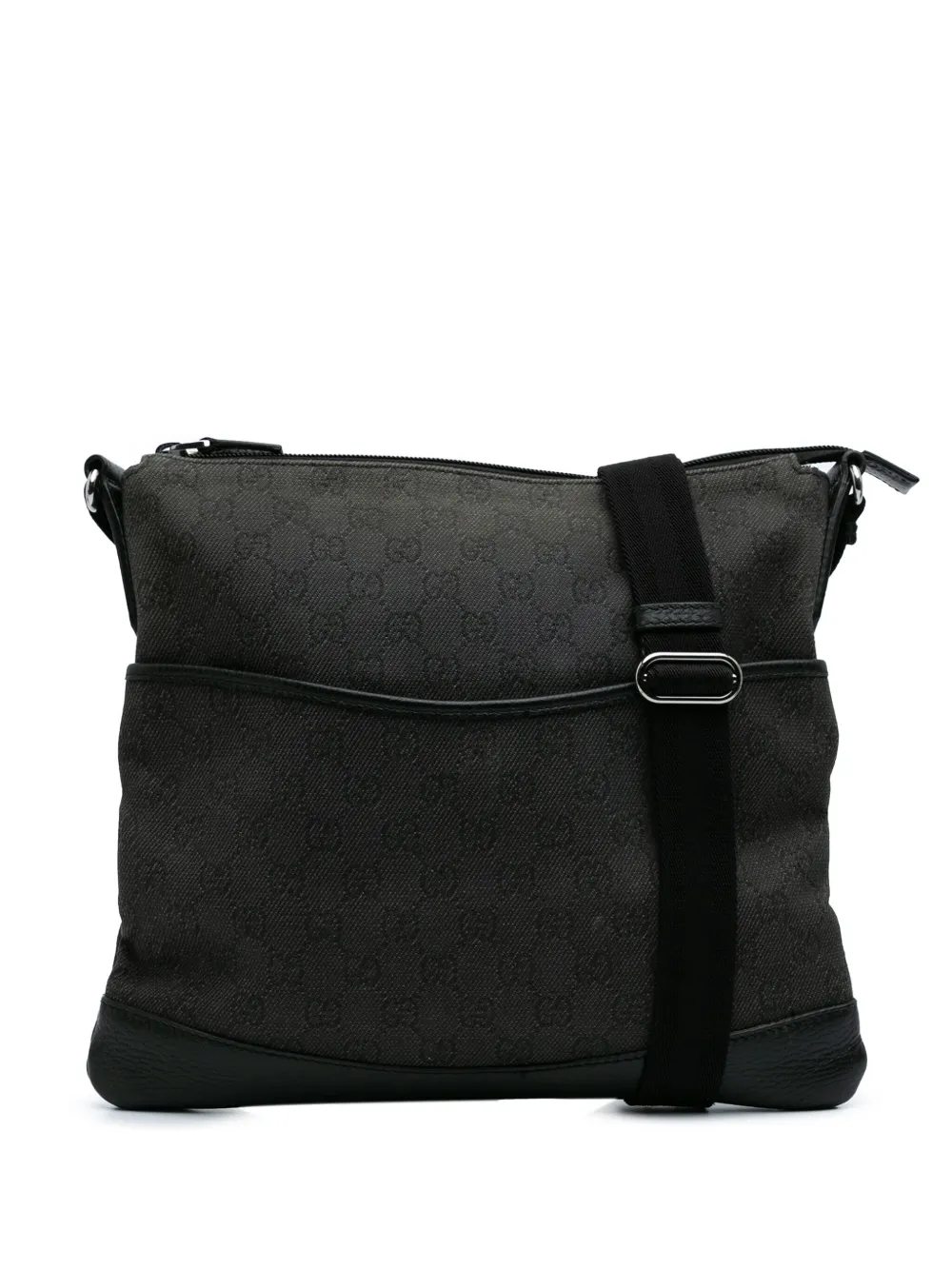 Pre-owned Gucci 2016-2024 Gg Denim Crossbody Bag