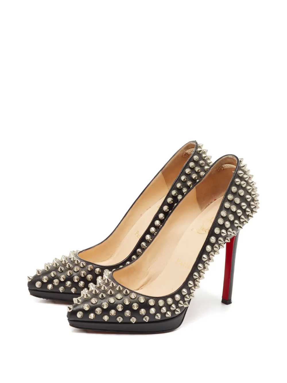 Pre-owned Christian Louboutin 115mm Leather Heeled Pumps
