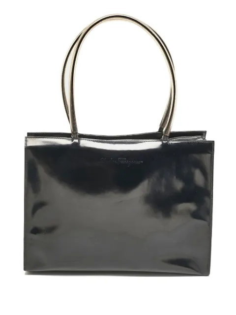 Ferragamo Pre-Owned Patent Leather Top Handle Bag