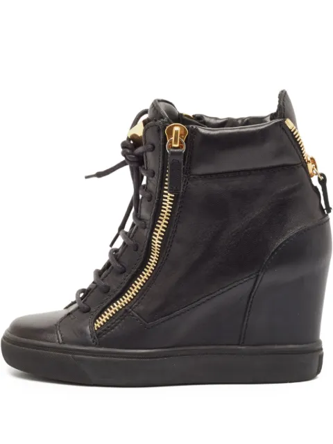 Giuseppe Zanotti Vintage zippered wedge ankle boots