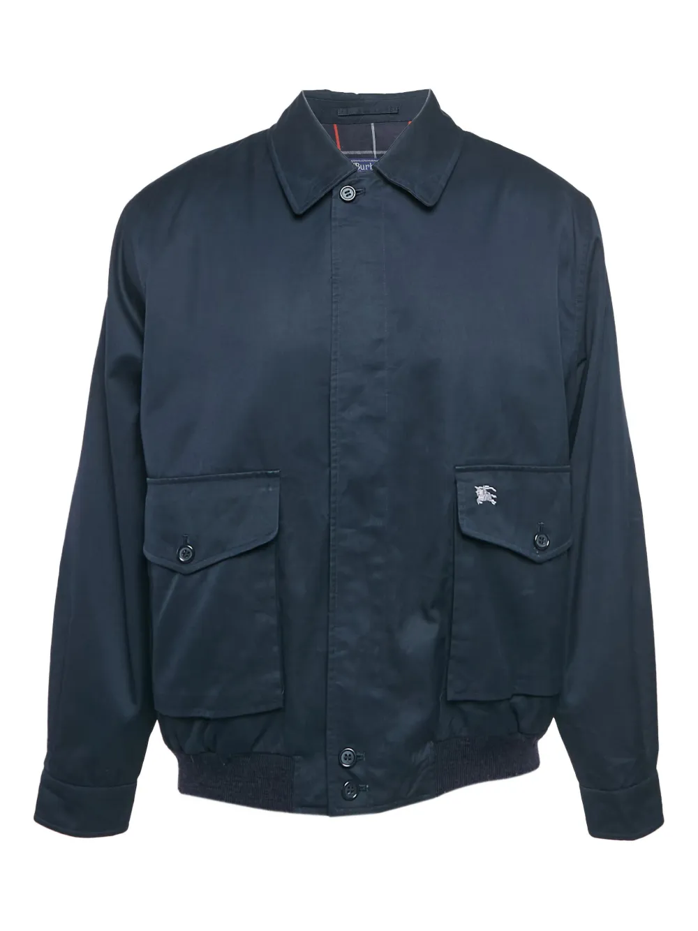 Pre-owned Burberry Prorsum Button-up Jacket In Blue