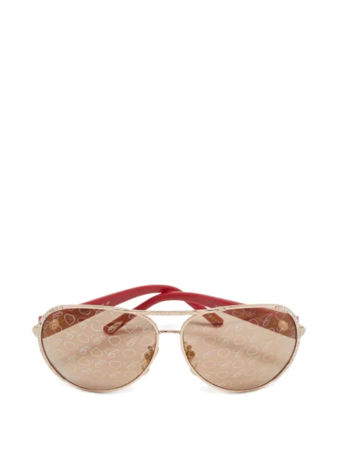 Chopard Pre-Owned lentes de sol con apliques de cristal