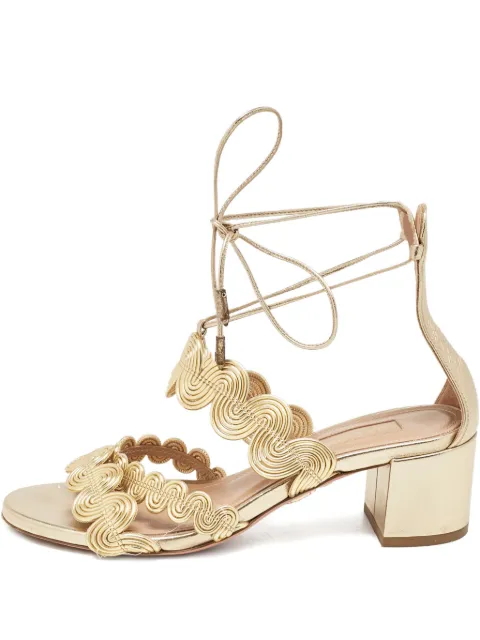 Aquazzura sandalias con tiras en espiral