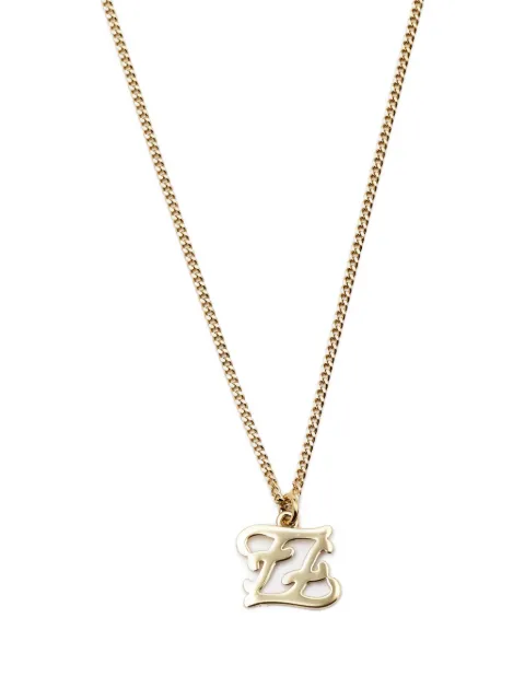 Fendi Pre-Owned Karligraphy-pendant necklace