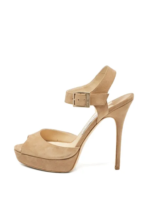 Jimmy Choo Pre-Owned suede platform sandals