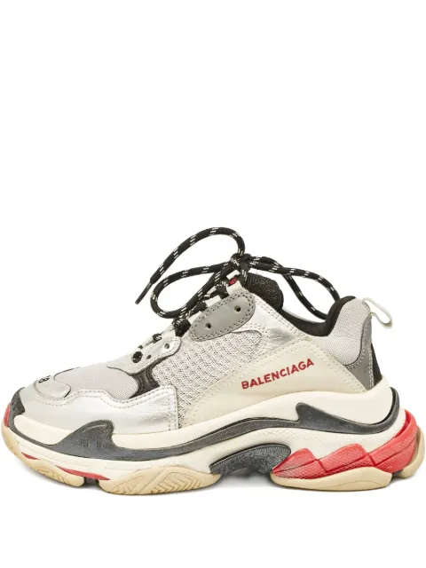 Balenciaga Pre-Owned metallic mesh sneakers