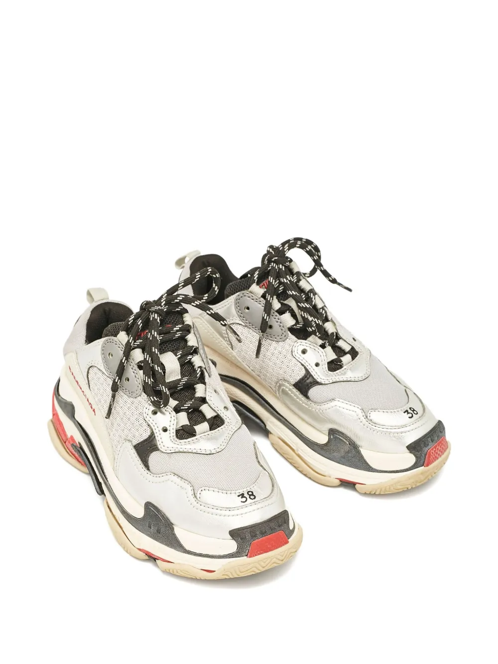 Balenciaga Pre-Owned metallic mesh sneakers | Low-Tops | Image 2