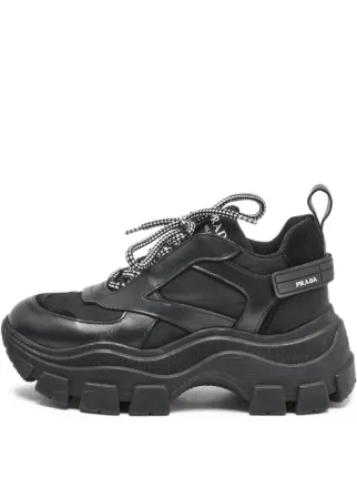 Prada Pre-Owned チャンキーソール スニーカー | ブラック