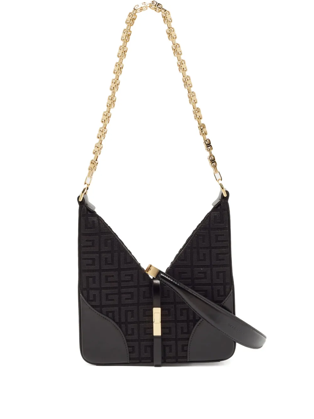 monogram-canvas chain-strap shoulder bag