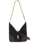 Givenchy Pre-Owned monogram-canvas chain-strap shoulder bag - Black
