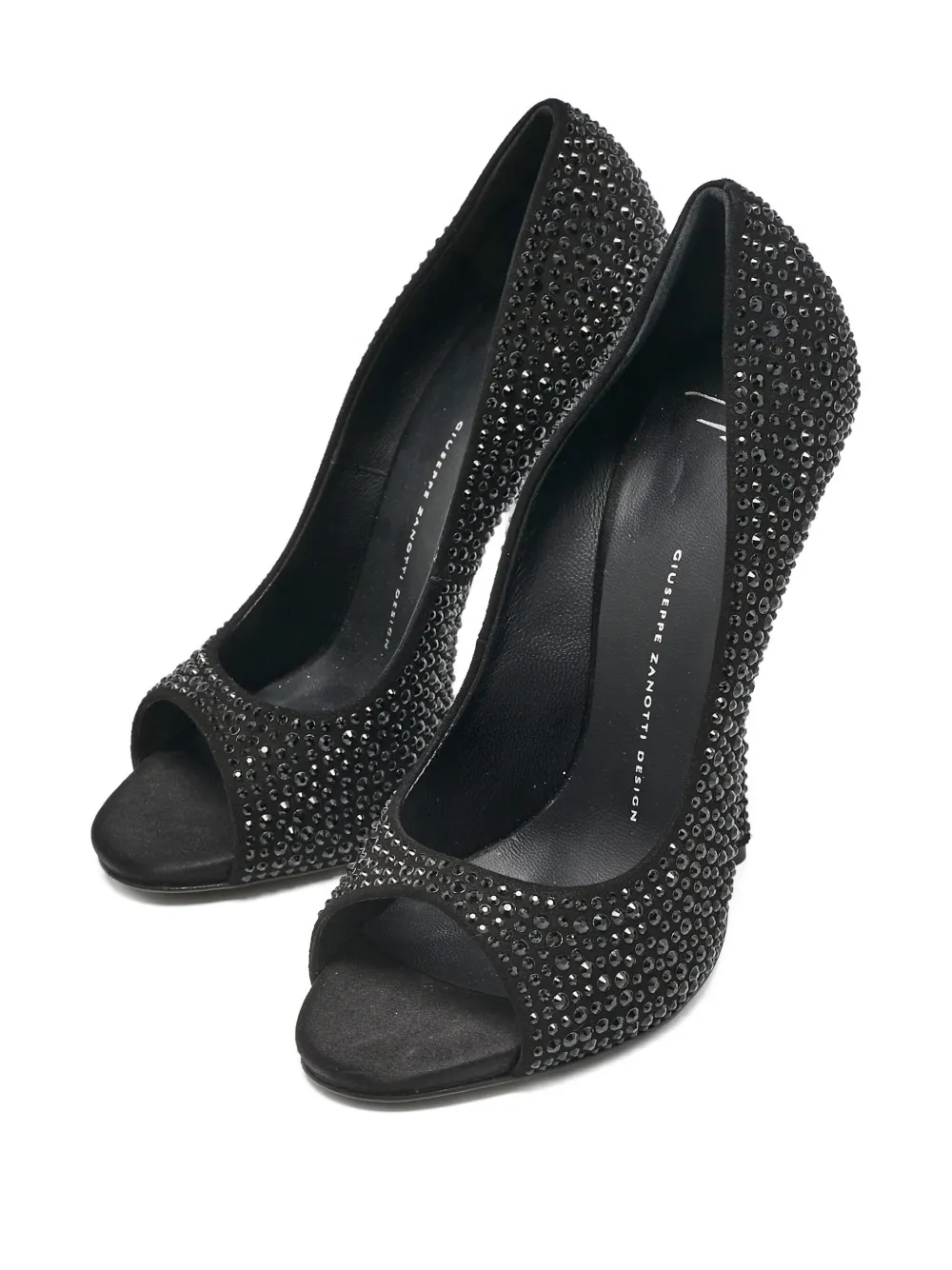Giuseppe Zanotti Vintage 130 mm leren pumps met hak - Zwart