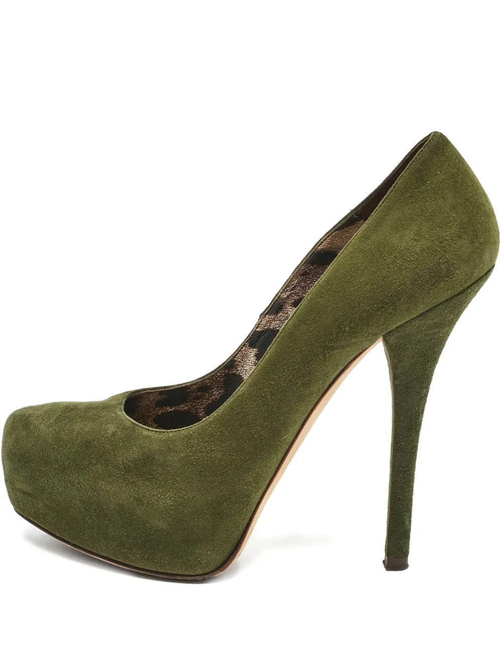 Dolce & Gabbana Pre-Owned 140mm suede heeled pumps | Green | Image 1