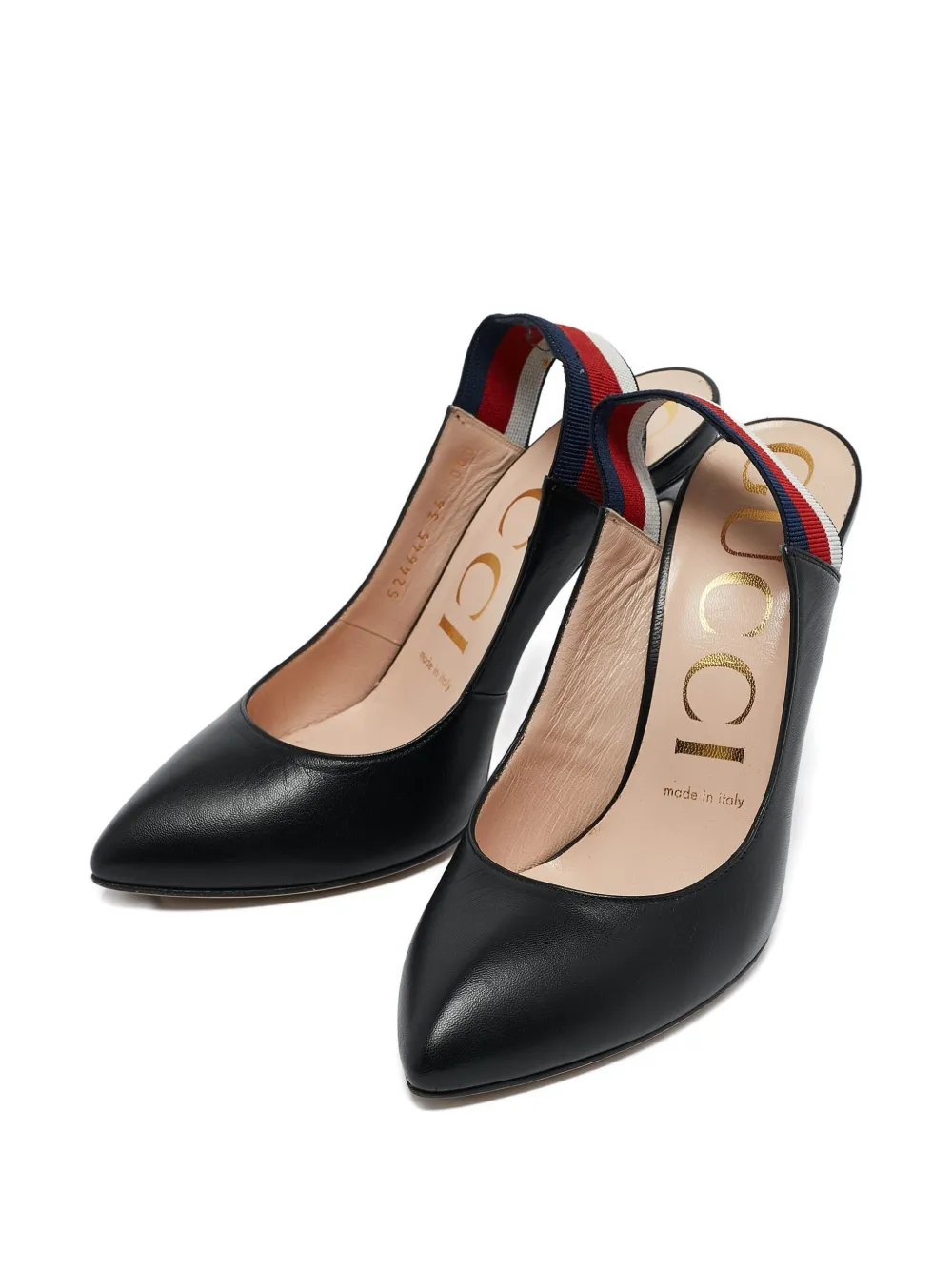 Gucci Pre-Owned Leren slingback pumps - Zwart