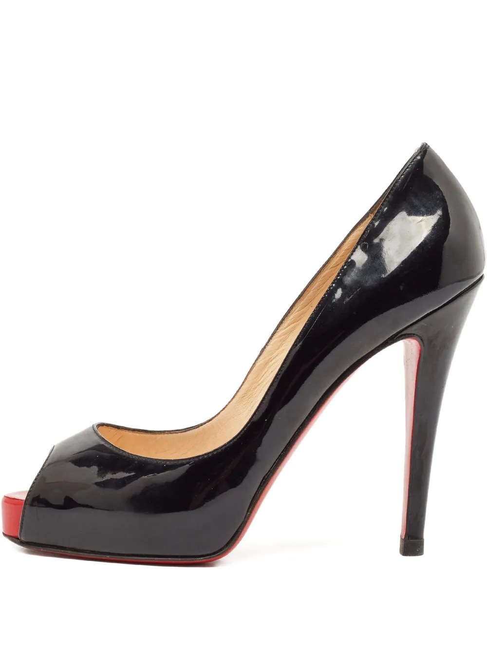 Christian Louboutin Pre-Owned 115mm leather heeled pumps - ブラック Christian Louboutin Pre-Owned 115mm leather heeled pumps - ブラック