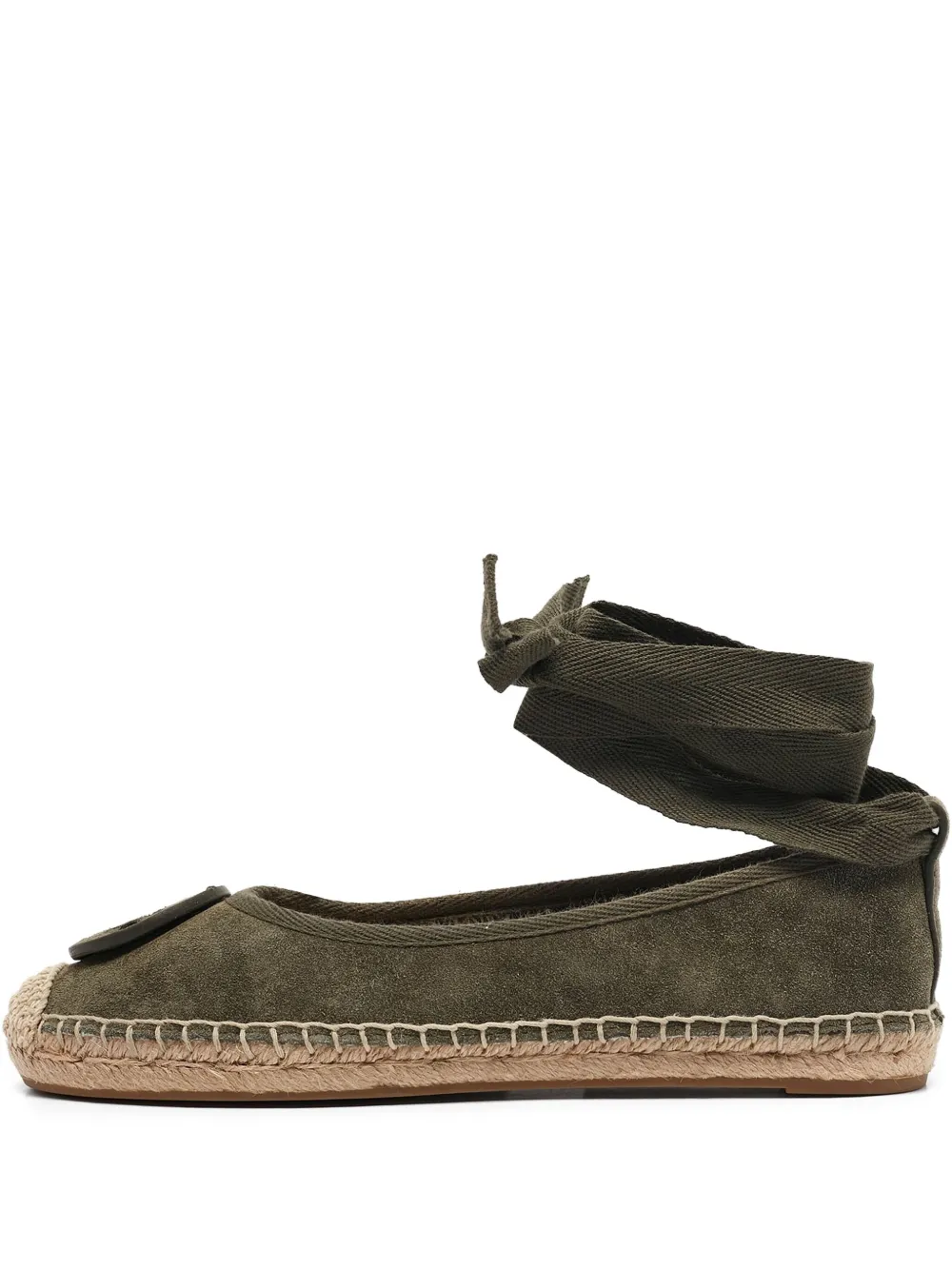 Tory Burch pre-owned suede espadrilles | Green | Image 1