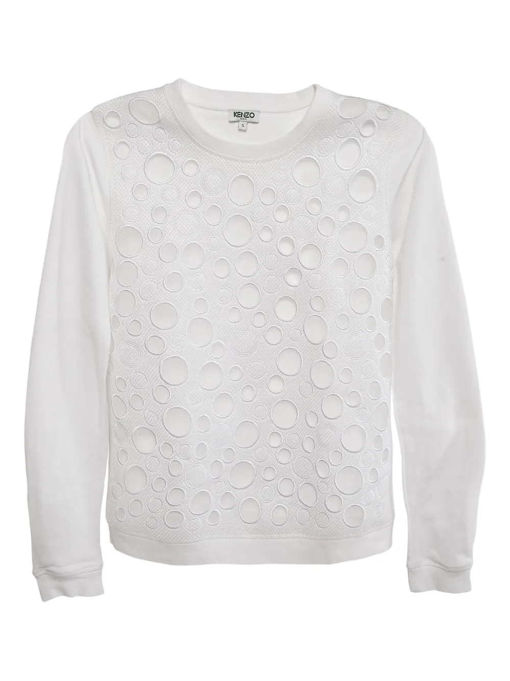 cotton cut-out sweatshirt