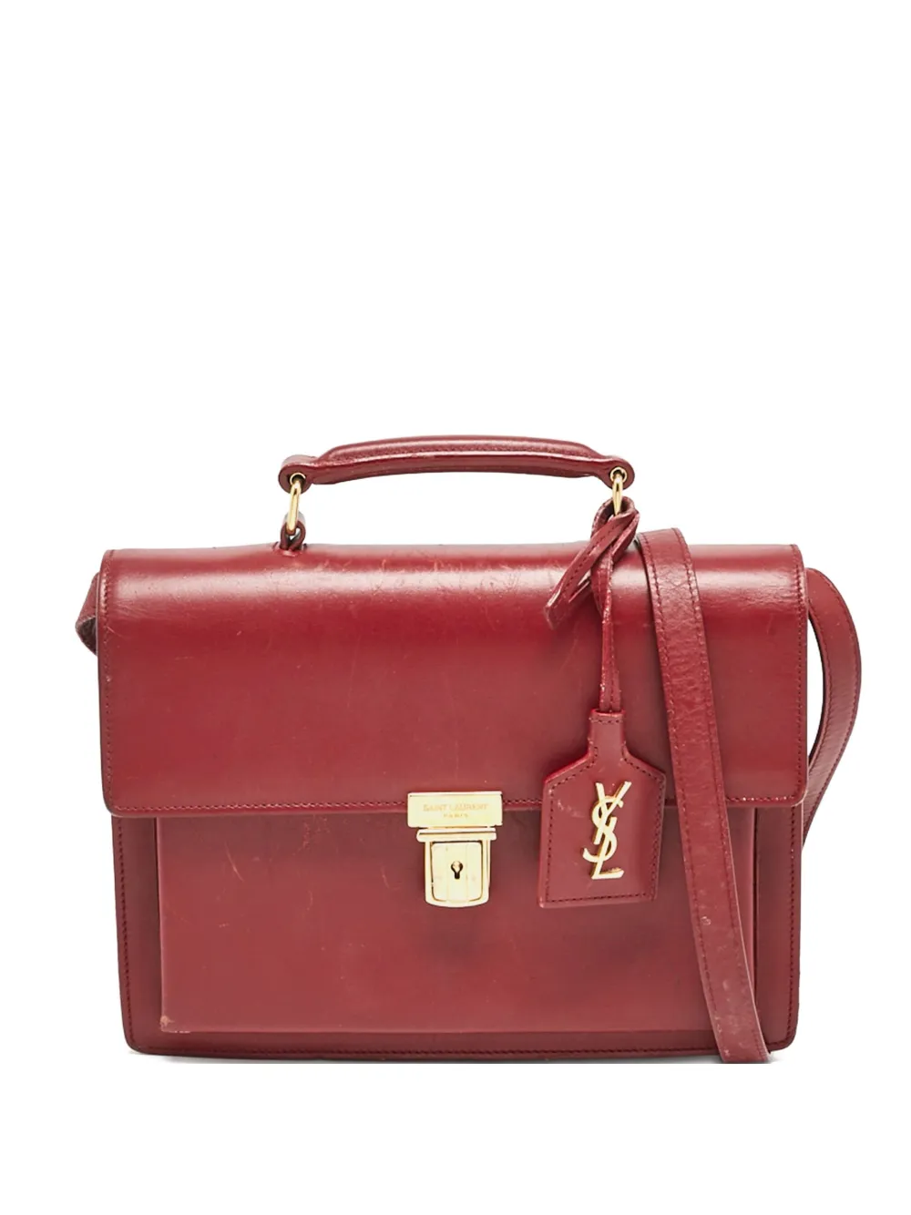 Saint Laurent Pre-Owned High School leather tote bag | Rot | Image 1