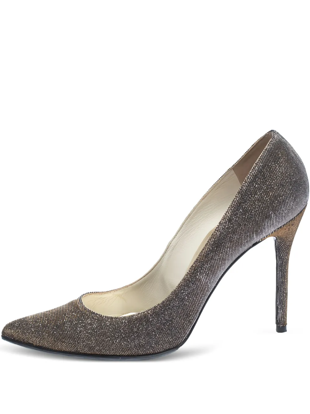 Stuart Weitzman 115mm leather heeled pumps | Metallic | Image 1
