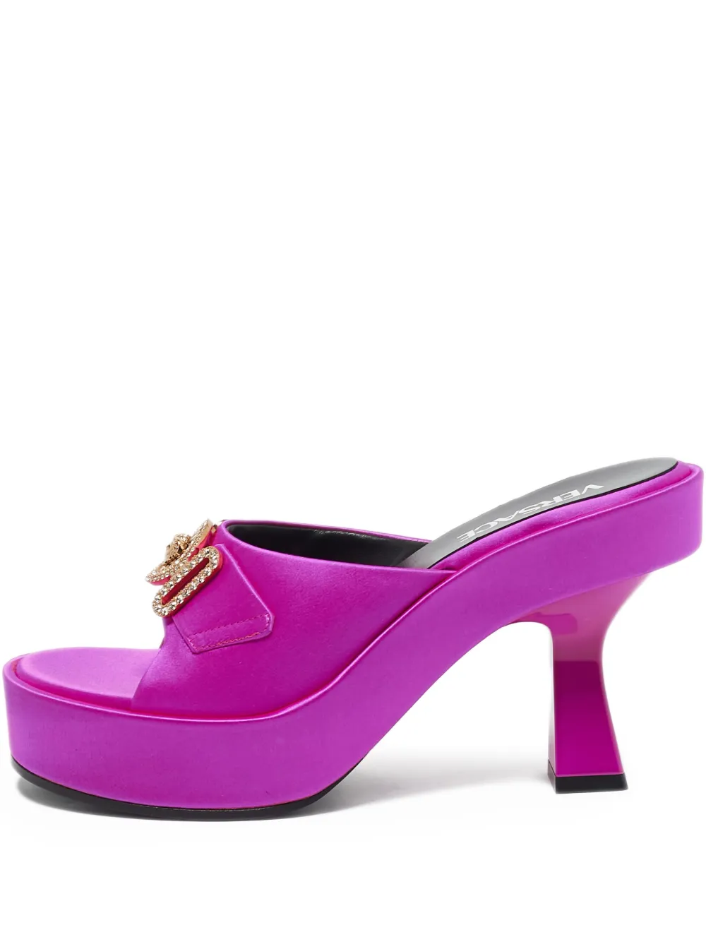 Pre-owned Versace 80mm Medusa-plaque Sandals