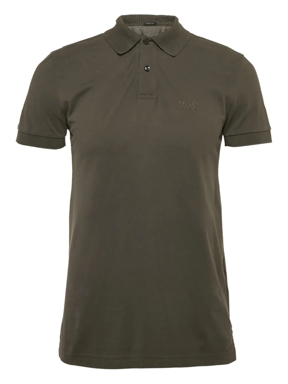 BOSS playera tipo polo de archivoen algodón | gris | Image 1