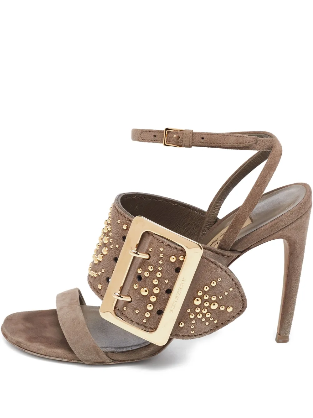 Burberry Pre-Owned 100mm buckle-detail sandals | Grey | Image 1