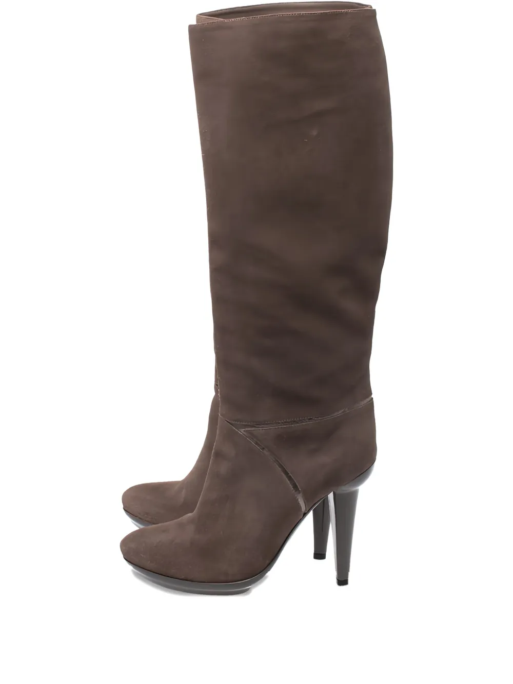 110MM Suede Platform Heel Boots