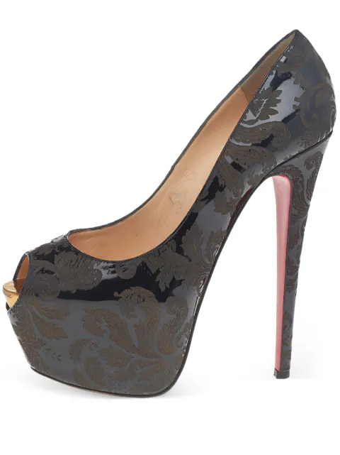 Christian Louboutin Pre-Owned patent-finish heeled pumps
