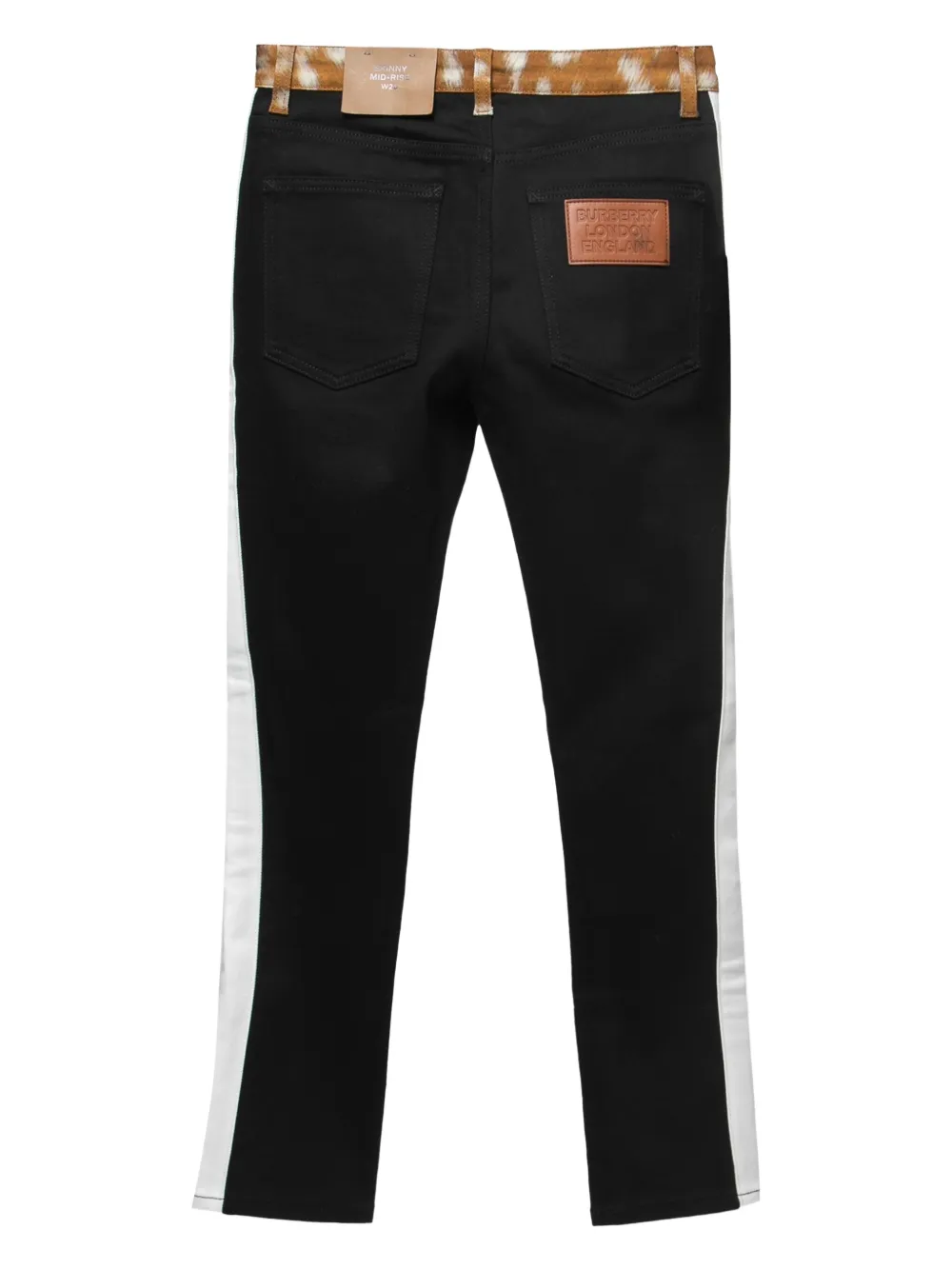 Burberry Pre-Owned contrast side-stripe jeans | Image 2